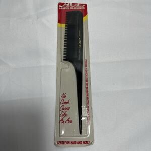 Vintage Ace Hard Rubber Rat Tail Curling Teasing Pick Styling Comb 62206